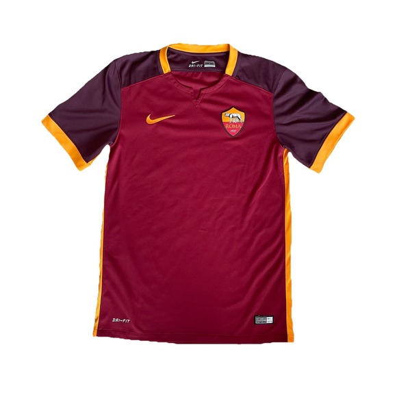 Nike Dri Fit AS Roma 2015 Home Jersey Size Small Soccer Authentic 056745137 - Picture 3 of 6